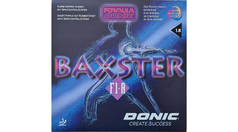 DONIC Belag Baxster F1-A Farbe 1,8 mm, schwarz, Größe 1,8 mm, schwarz