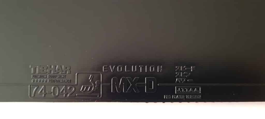 Tibhar Evolution MX-D schwarzes Obergummi