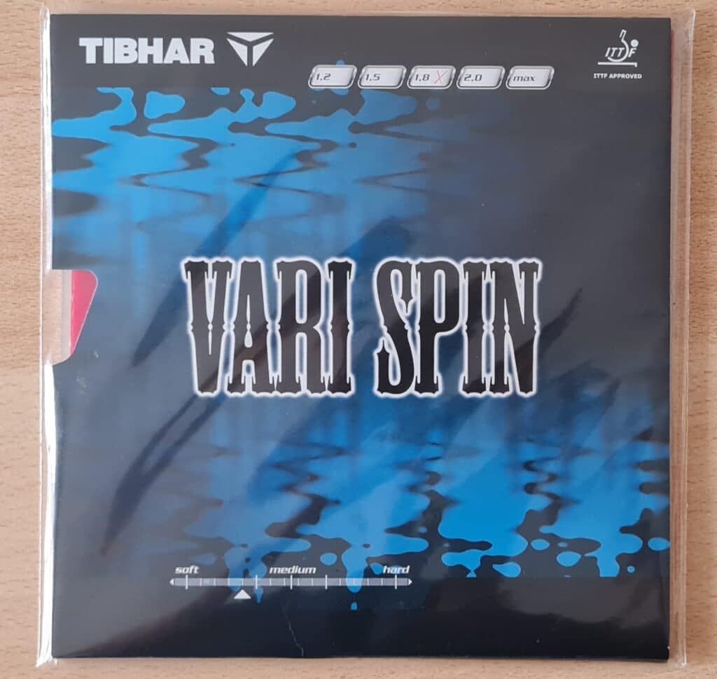 Tibhar Vari Spin Verpackung von oben