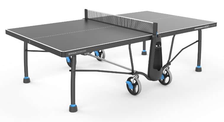 Pongori PPT 930.2 Outdoor Tischtennisplatte aufgebaut